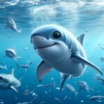 Baby great white shark